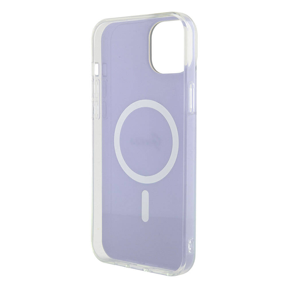 Étui MagSafe pour Apple iPhone 15, Guess, IML Iridescent, Violet