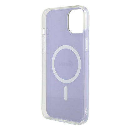 Étui MagSafe pour Apple iPhone 15, Guess, IML Iridescent, Violet
