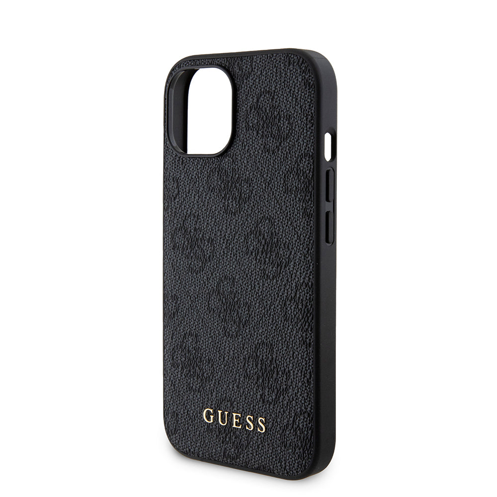 Étui MagSafe pour Apple iPhone 15, Guess, Powerbank 4G Metal Logo, Noir