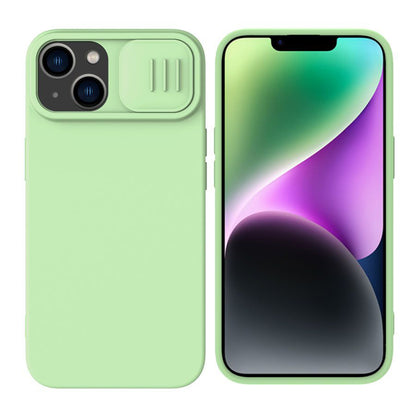Coque MagSafe pour Apple iPhone 15 Plus, Nillkin, CamShield Silky, Vert Clair