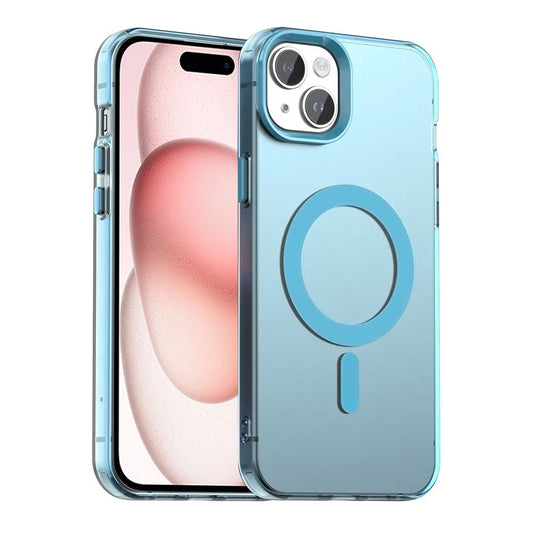 MagSafe Case for Apple iPhone 15 Plus, Techsuit, CandyCase, Blue