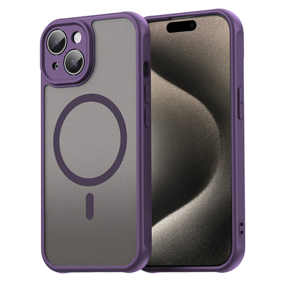 Coque MagSafe pour Apple iPhone 15 Plus, Techsuit, HaloFrost II, Violet