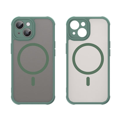 Coque MagSafe pour Apple iPhone 15 Plus, Techsuit, HaloFrost II, Vert