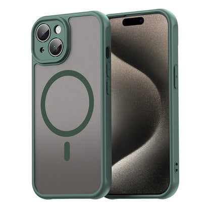 Coque MagSafe pour Apple iPhone 15 Plus, Techsuit, HaloFrost II, Vert