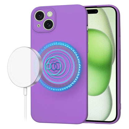 Coque MagSafe pour Apple iPhone 15 Plus, Techsuit, SoftFlex, Violet
