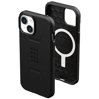 Coque MagSafe pour Apple iPhone 15 Plus, Urban Armor Gear, Civilian, Noire