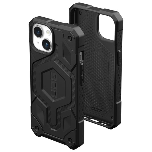 Coque MagSafe pour Apple iPhone 15 Plus, Urban Armor Gear, Monarch Pro Carbon, Noire