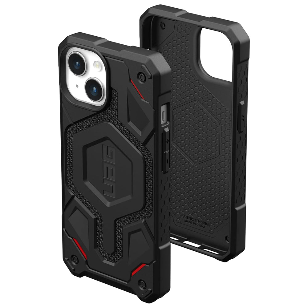 Coque MagSafe pour Apple iPhone 15 Plus, Urban Armor Gear, Monarch Pro Kevlar, Noire