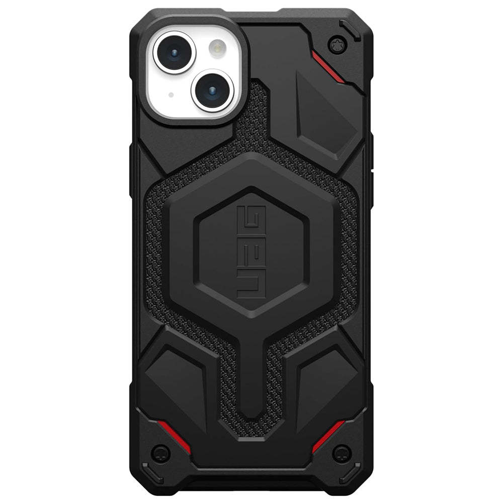 Coque MagSafe pour Apple iPhone 15 Plus, Urban Armor Gear, Monarch Pro Kevlar, Noire