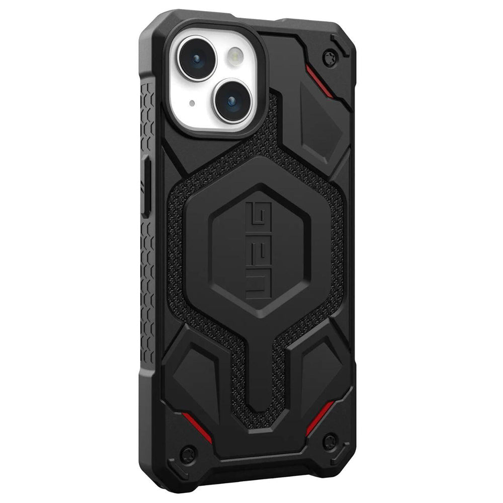 Coque MagSafe pour Apple iPhone 15 Plus, Urban Armor Gear, Monarch Pro Kevlar, Noire