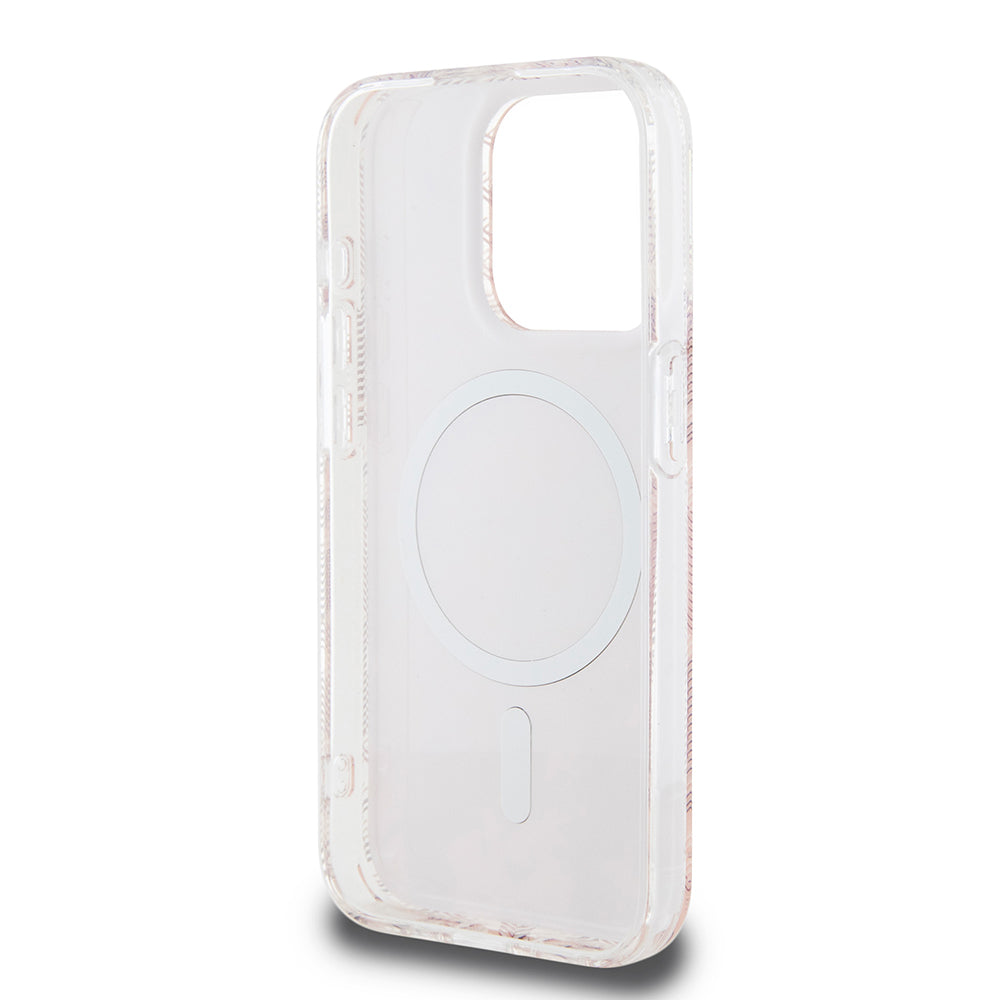 Étui MagSafe pour Apple iPhone 15 Pro, Guess, IML Gcube, Rose