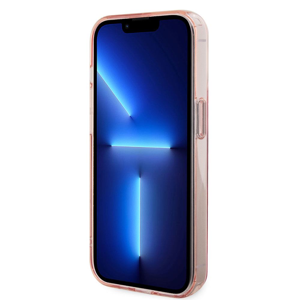 Étui MagSafe pour Apple iPhone 15 Pro, Karl Lagerfeld, Ring Stand Karl & Choupette, Rose