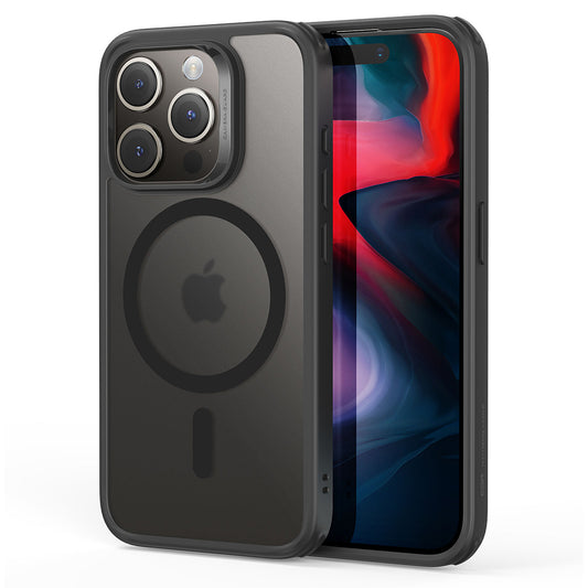 Coque MagSafe pour Apple iPhone 15 Pro Max, ESR, Classic Hybrid, Noir Satiné