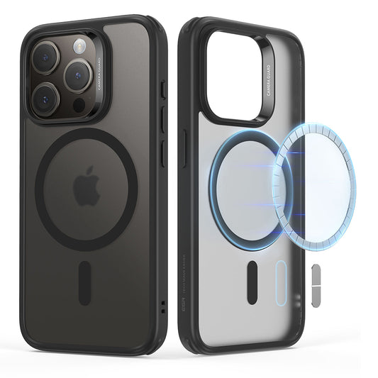 Coque MagSafe pour Apple iPhone 15 Pro Max, ESR, Classic Hybrid, Noir Satiné