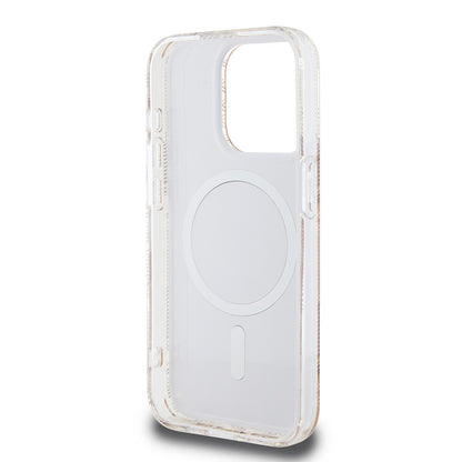 Housse MagSafe pour Apple iPhone 15 Pro Max, Guess, IML Gcube, Marron