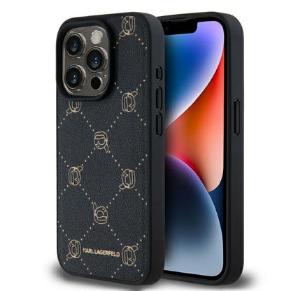 Coque MagSafe pour Apple iPhone 15 Pro Max, Karl Lagerfeld, Karl's Head, Noire
