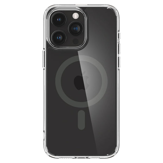 MagSafe Case for Apple iPhone 15 Pro Max, Spigen, Ultra Hybrid Carbon, Transparent