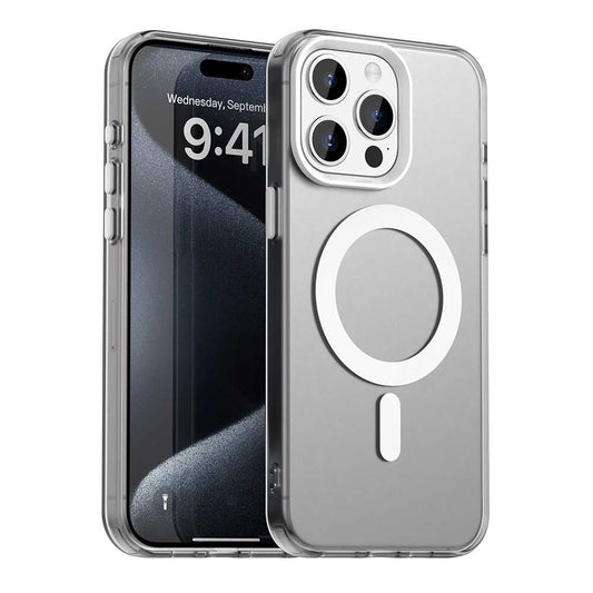 Coque MagSafe pour Apple iPhone 15 Pro Max, Techsuit, CandyCase, Blanche