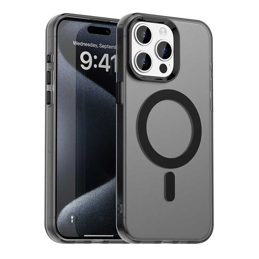 Coque MagSafe pour Apple iPhone 15 Pro Max, Techsuit, CandyCase, Noire