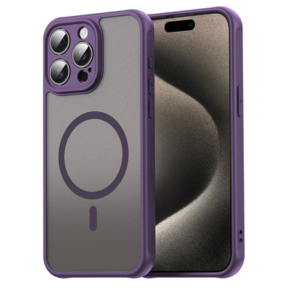 Coque MagSafe pour Apple iPhone 15 Pro Max, Techsuit, HaloFrost II, Violet