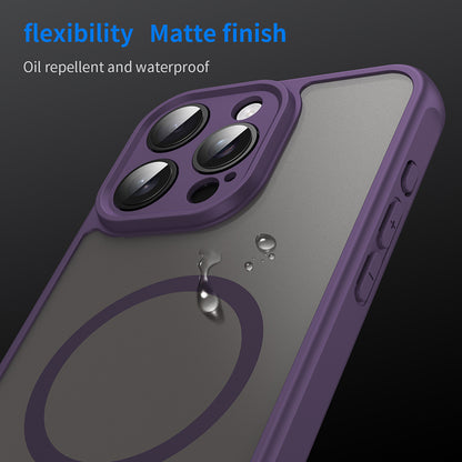 Coque MagSafe pour Apple iPhone 15 Pro Max, Techsuit, HaloFrost II, Violet