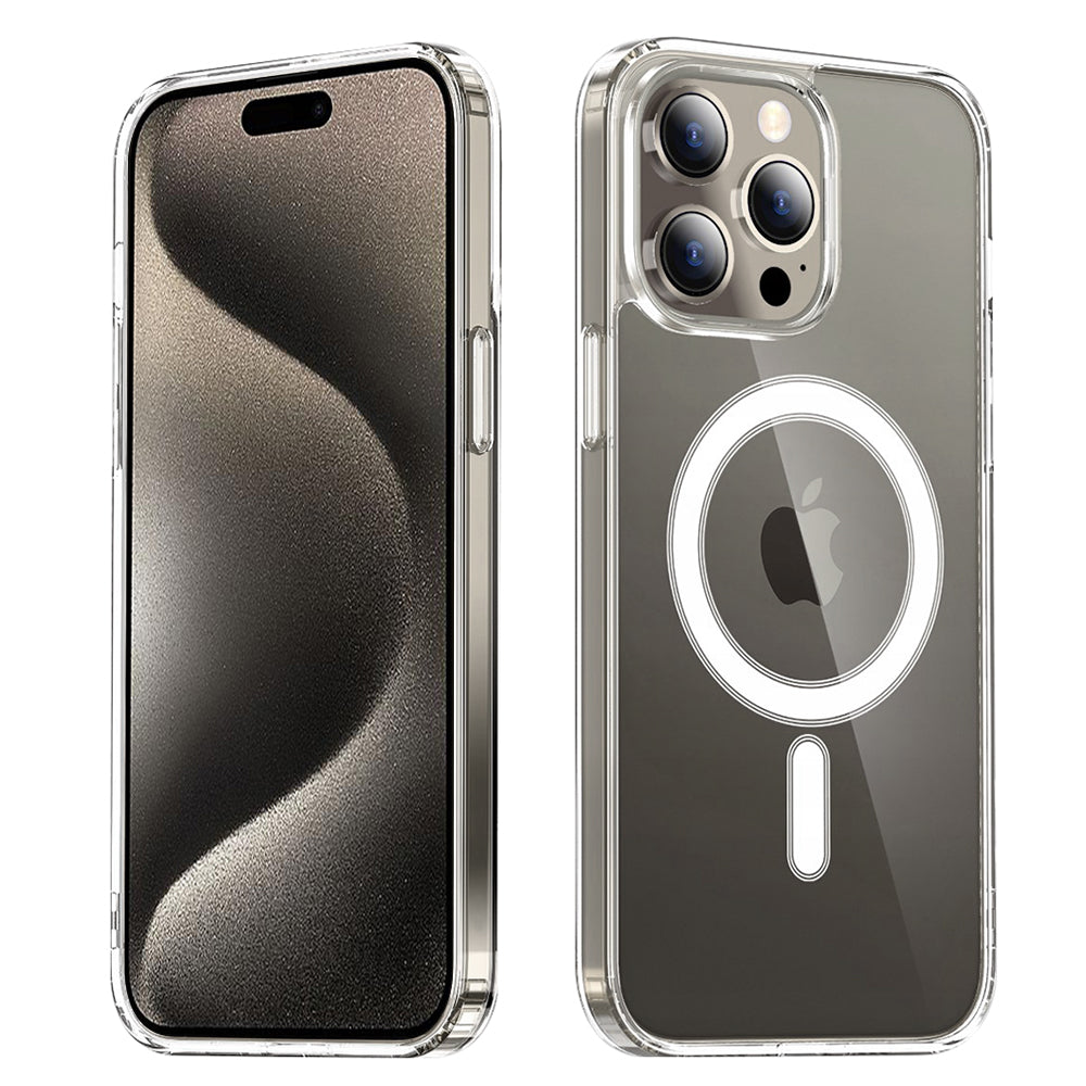 Coque MagSafe pour Apple iPhone 15 Pro Max, Techsuit, Pro, Transparente