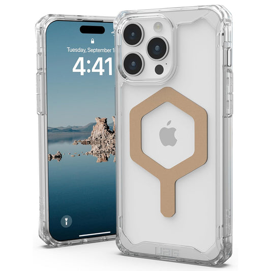Coque MagSafe pour Apple iPhone 15 Pro Max, Urban Armor Gear, Plyo, Dorée