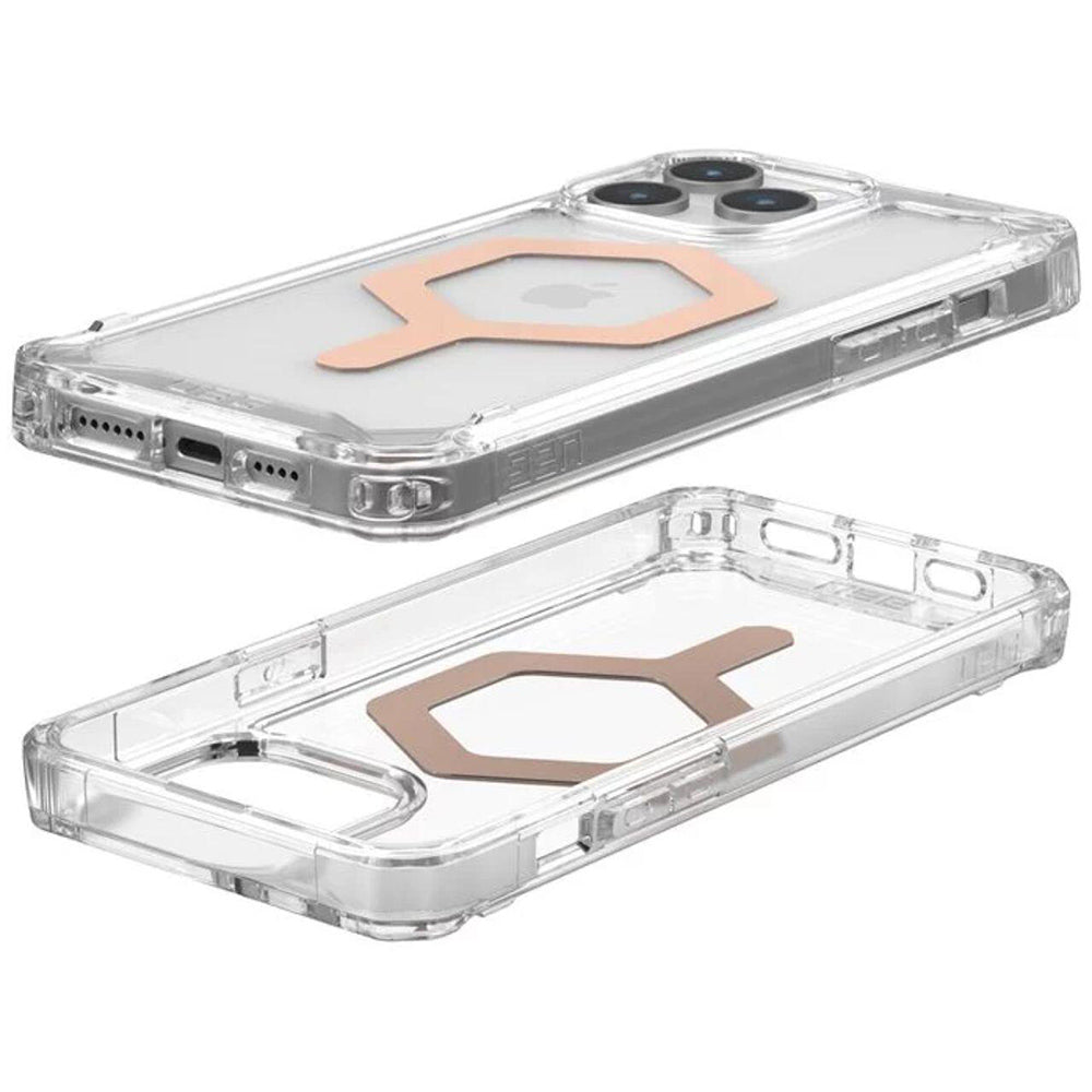 Coque MagSafe pour Apple iPhone 15 Pro Max, Urban Armor Gear, Plyo, Rose Doré