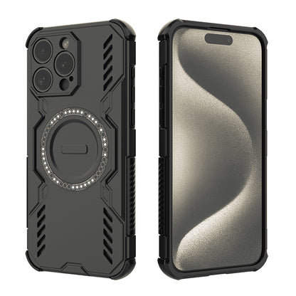 Coque MagSafe pour Apple iPhone 15 Pro, Techsuit, ArmorMag, Noire