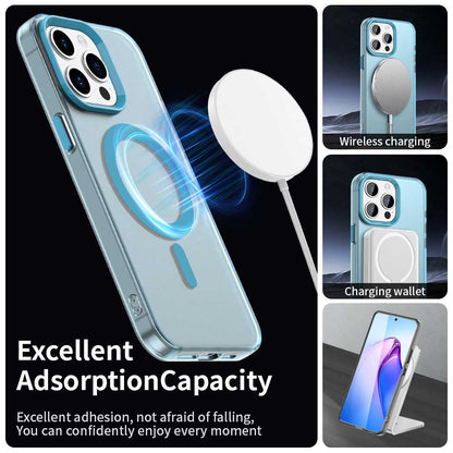 Coque MagSafe pour Apple iPhone 15 Pro, Techsuit, CandyCase, Bleue