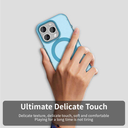 Coque MagSafe pour Apple iPhone 15 Pro, Techsuit, CandyCase, Bleue