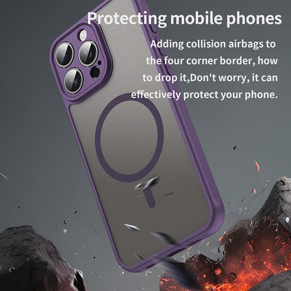 Coque MagSafe pour Apple iPhone 15 Pro, Techsuit, HaloFrost II, Violet