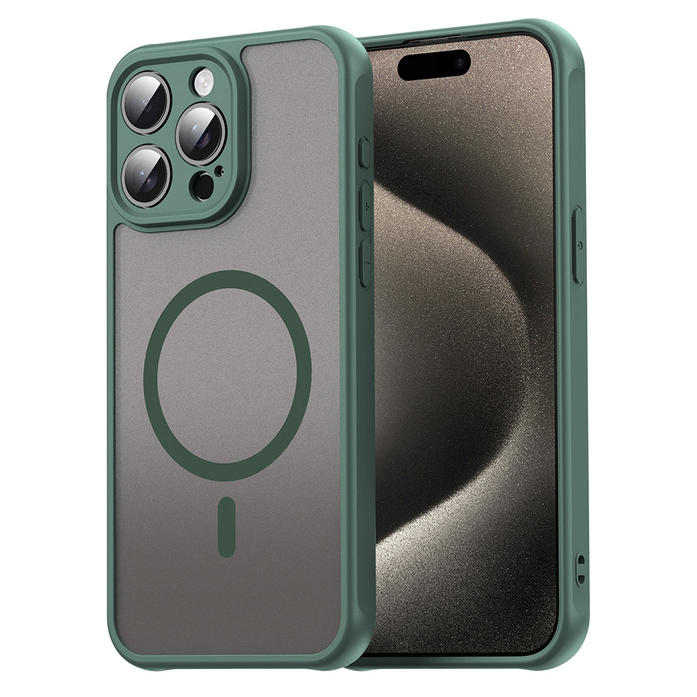 Coque MagSafe pour Apple iPhone 15 Pro, Techsuit, HaloFrost II, Vert