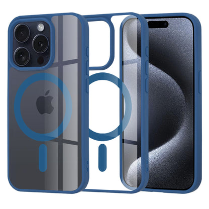 Coque MagSafe pour Apple iPhone 15 Pro, Techsuit, Pro, Bleue