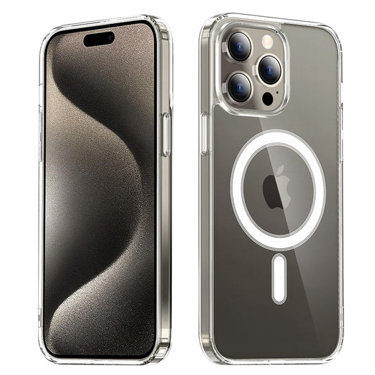 Coque MagSafe pour Apple iPhone 15 Pro, Techsuit, Pro, Transparente