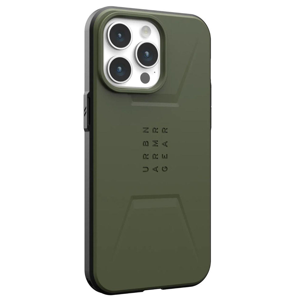 Coque MagSafe pour Apple iPhone 15 Pro, Urban Armor Gear, Civilian, Vert