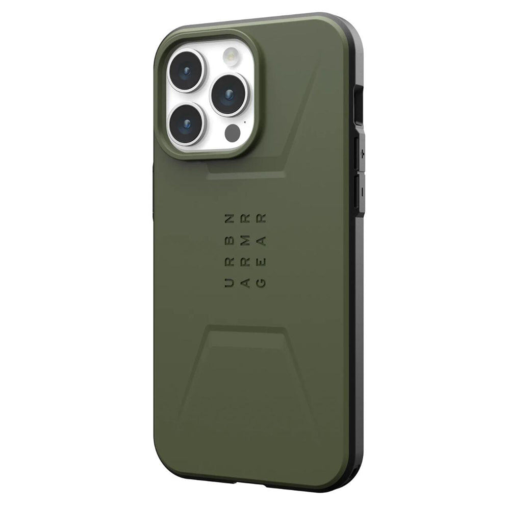 Coque MagSafe pour Apple iPhone 15 Pro, Urban Armor Gear, Civilian, Vert
