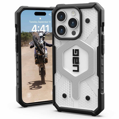 Coque MagSafe pour Apple iPhone 15 Pro, Urban Armor Gear, Pathfinder, Transparente