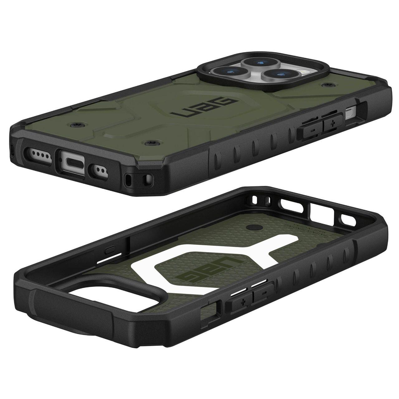 Coque MagSafe pour Apple iPhone 15 Pro, Urban Armor Gear, Pathfinder, Vert