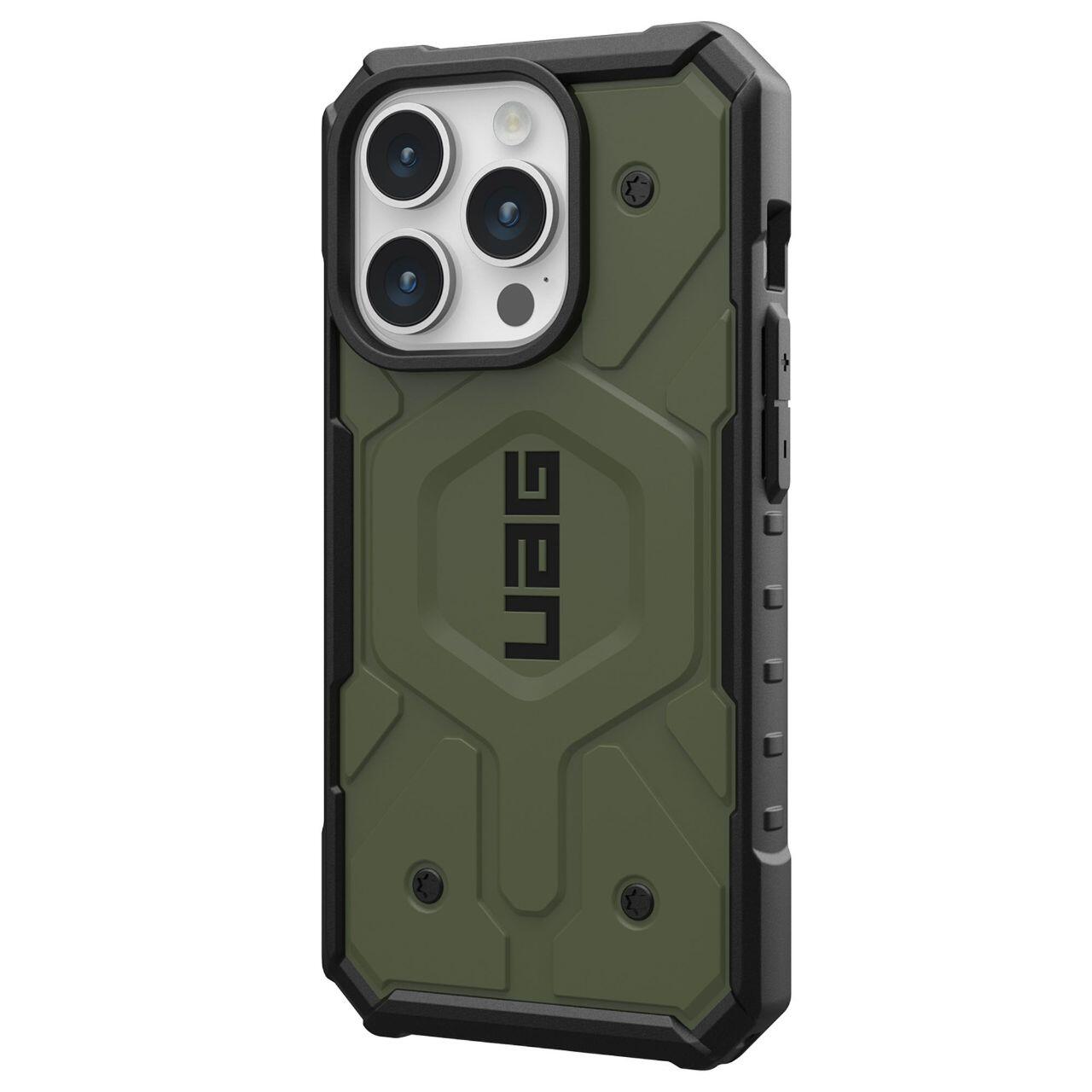 Coque MagSafe pour Apple iPhone 15 Pro, Urban Armor Gear, Pathfinder, Vert