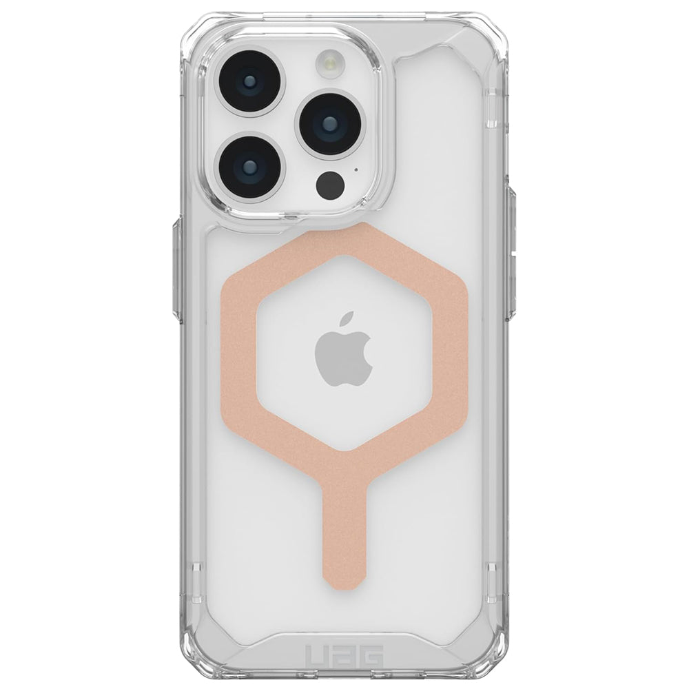 Coque MagSafe pour Apple iPhone 15 Pro, Urban Armor Gear, Plyo, Rose Doré