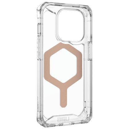 Coque MagSafe pour Apple iPhone 15 Pro, Urban Armor Gear, Plyo, Rose Doré