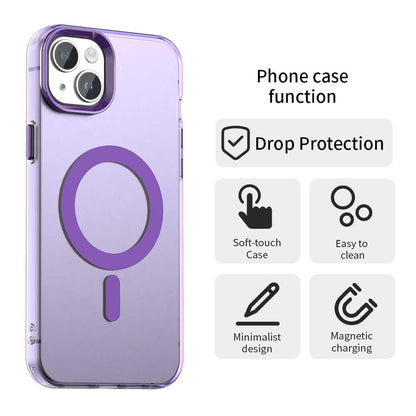 Coque MagSafe pour Apple iPhone 15, Techsuit, CandyCase, Violet