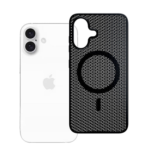 Coque MagSafe pour Apple iPhone 16, 3MK, COOLing, Noire