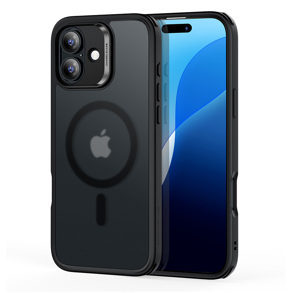 Coque MagSafe pour Apple iPhone 16, ESR, Classic Hybrid, Noir Satiné