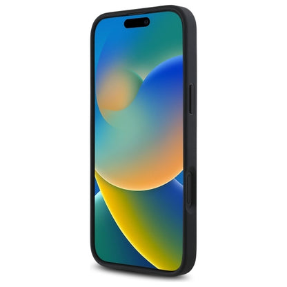 Coque MagSafe pour Apple iPhone 16, Guess, Imprimé Fleurs 4G, Noire