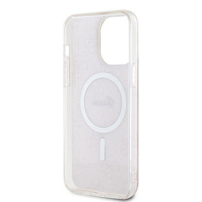 Coque MagSafe pour Apple iPhone 16, Guess, IML 4G, Rose