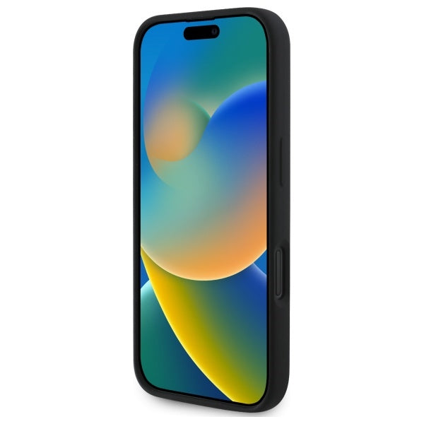 Étui MagSafe pour Apple iPhone 16, Karl Lagerfeld, Silicone Têtes de Karl & Choupette, Noir