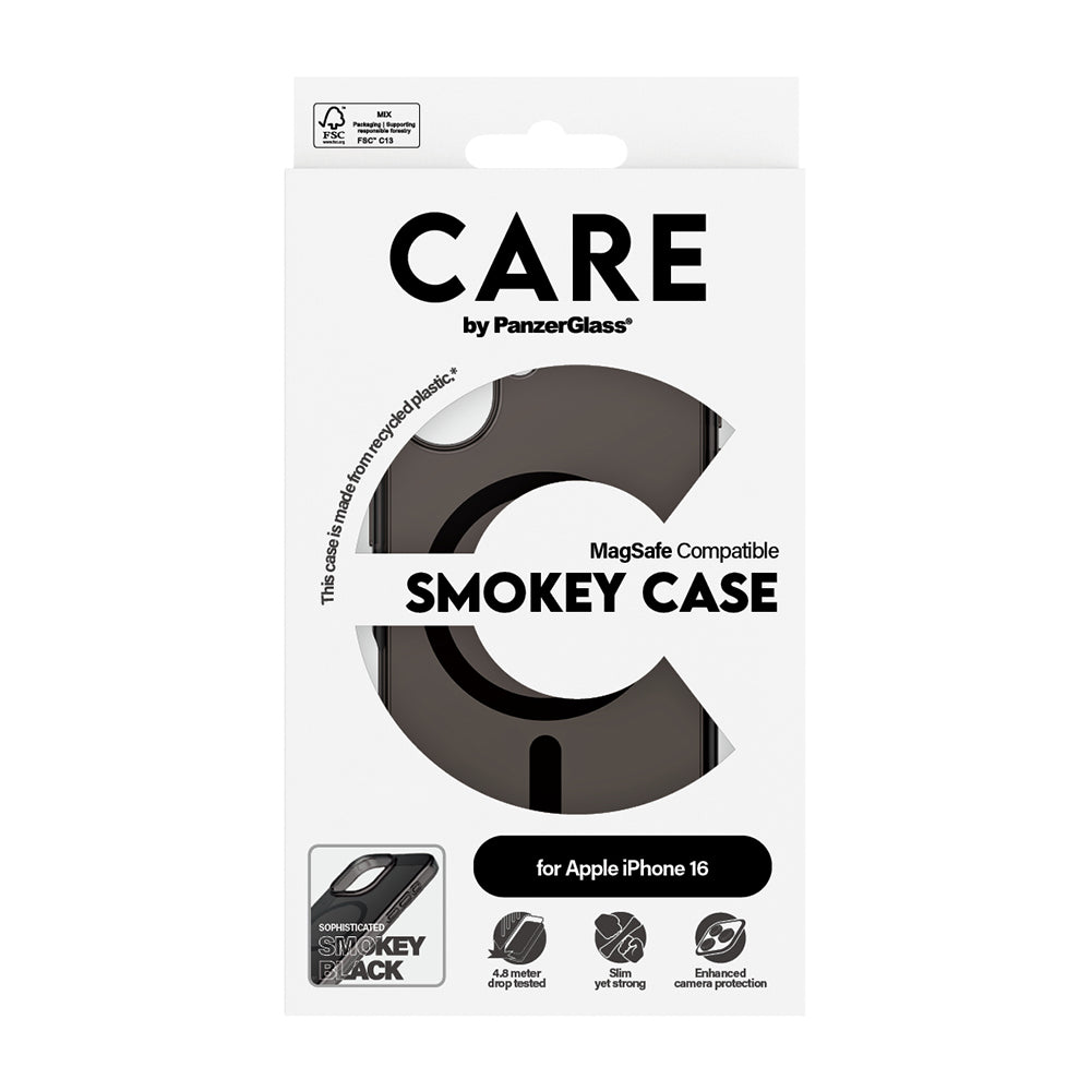 MagSafe Case for Apple iPhone 16, PanzerGlass, Urban Combat Care, Black
