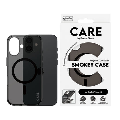 MagSafe Case for Apple iPhone 16, PanzerGlass, Urban Combat Care, Black